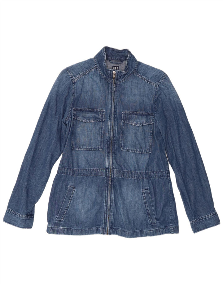 Gap Chemise en jean pour femme UK 10 Small Bleu Coton