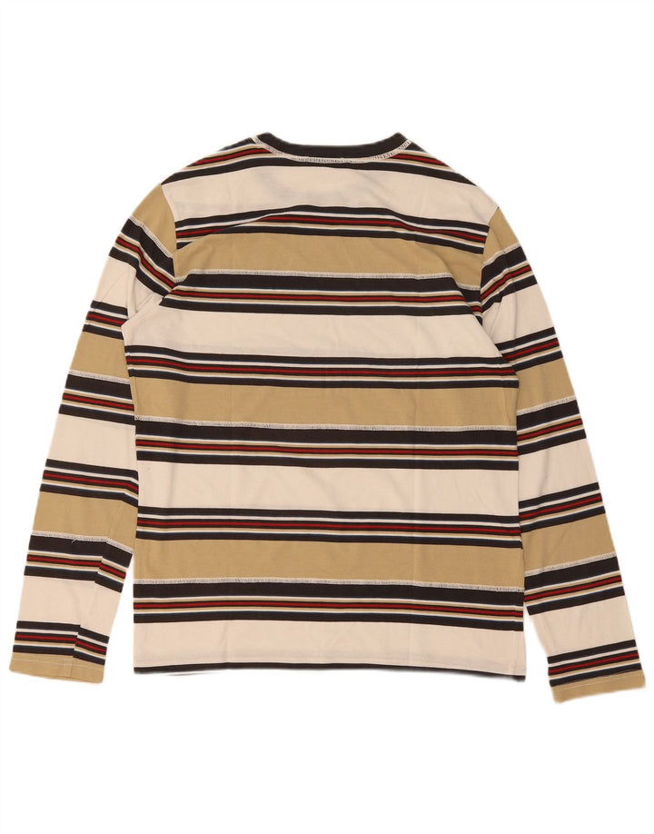 Gas Top Femme Manches Longues UK 44 Large Rayé Multicolore