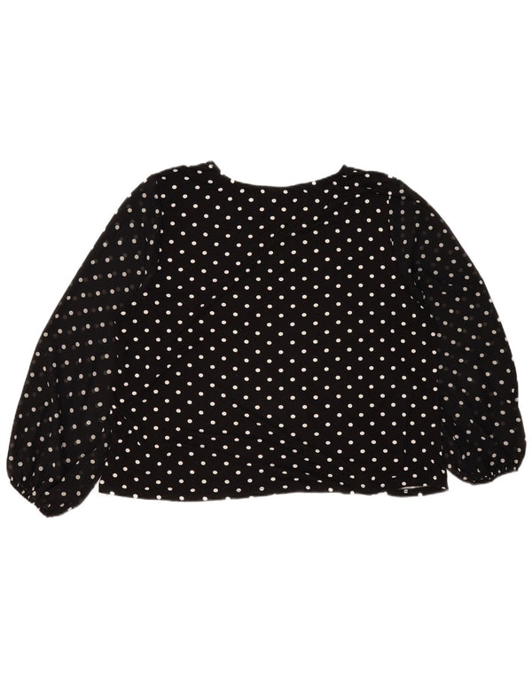 Marks & Spencer Haut chemisier à manches longues Autograph pour femme UK 14 Noir moyen