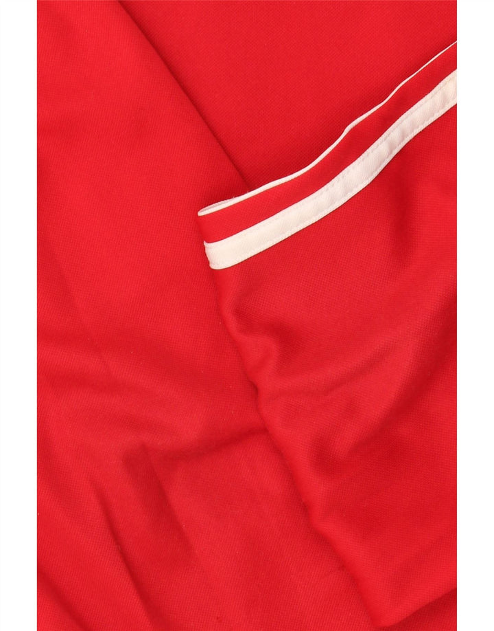 Adidas Sweat-shirt pour homme UK 38/40 Rouge moyen Colorblock Polyester