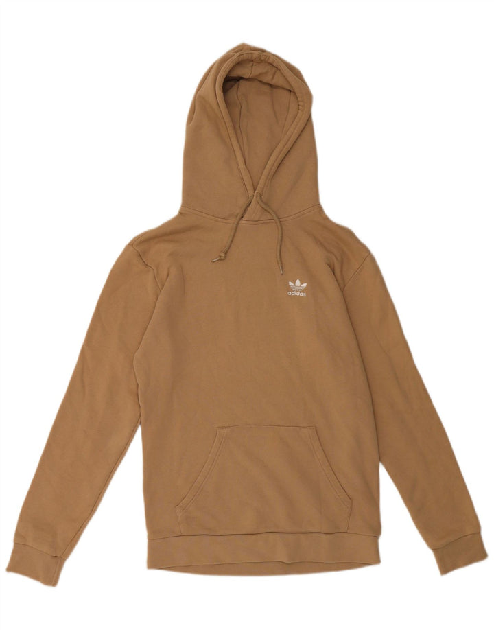 Adidas Pull à capuche pour homme Petit coton marron