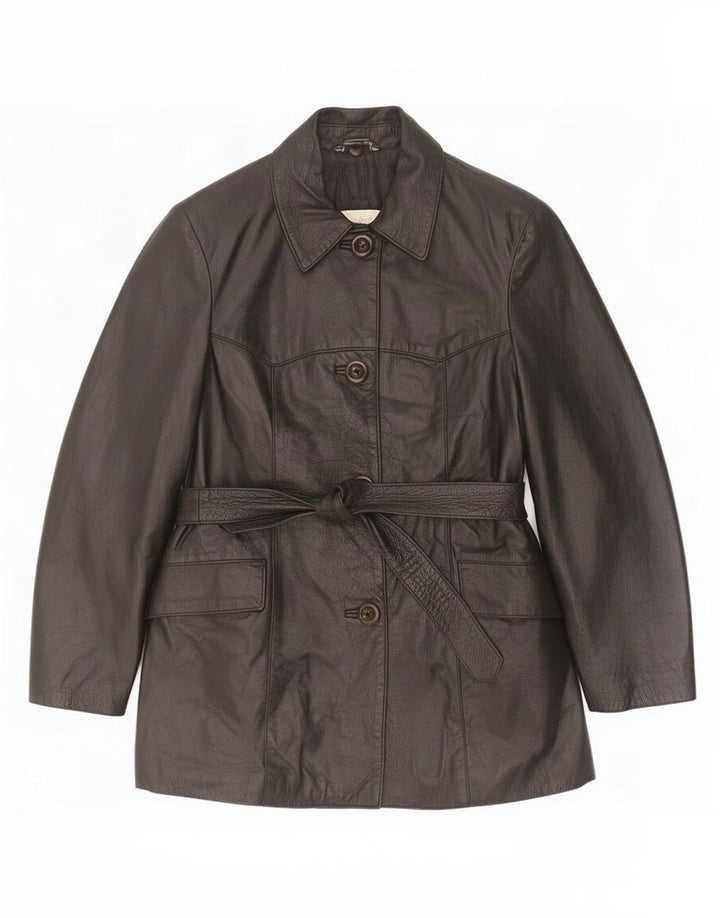 Diletta Lelli Veste en cuir pour femme IT 40 Small Noir