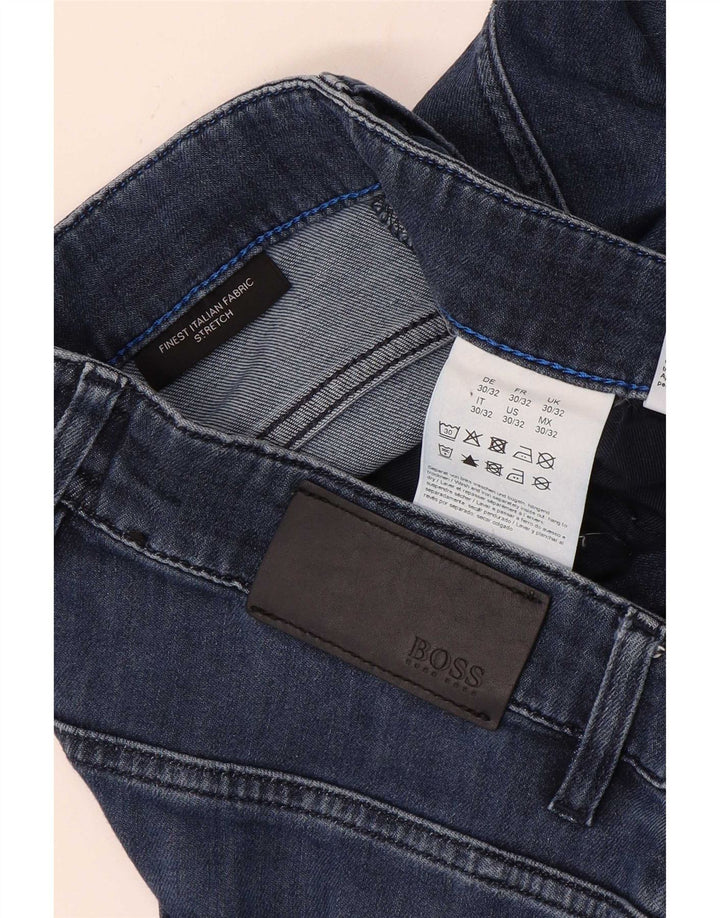 Hugo Boss Jean slim W30 L29 bleu marine en coton pour homme