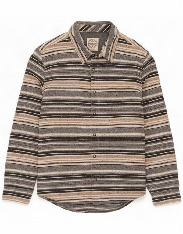 Fat Face Chemise en flanelle pour homme Grand coton rayé multicolore