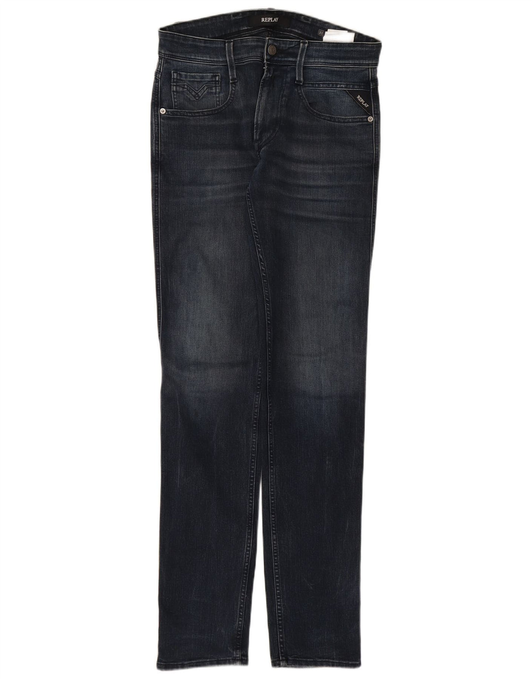 REPLAY Jean Slim Femme W31 L34 Bleu Marine Coton