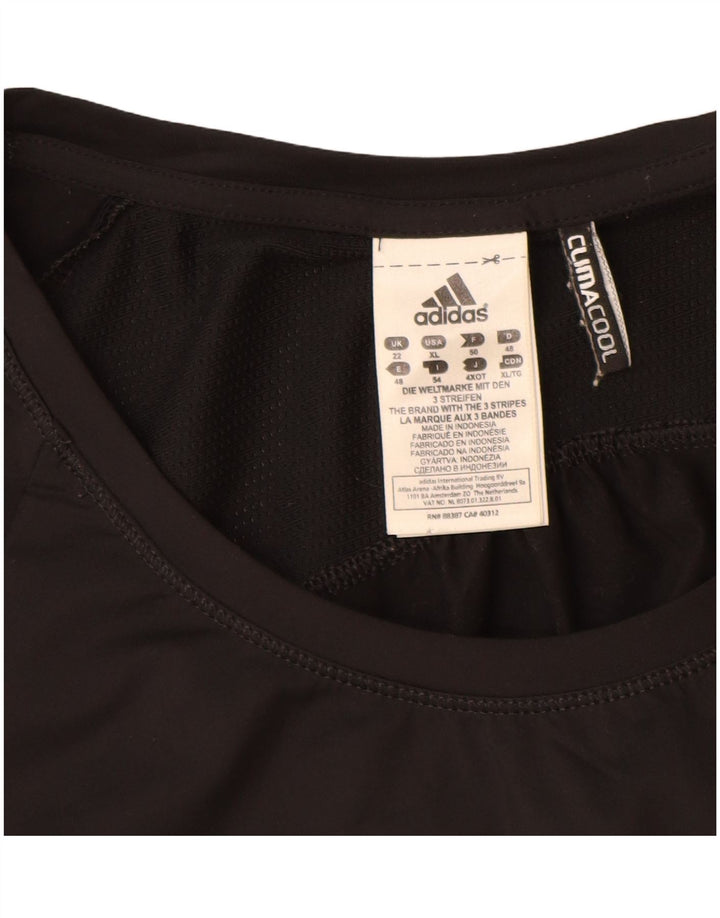Adidas Climacool T-Shirt Top UK 22 XL Noir Polyester