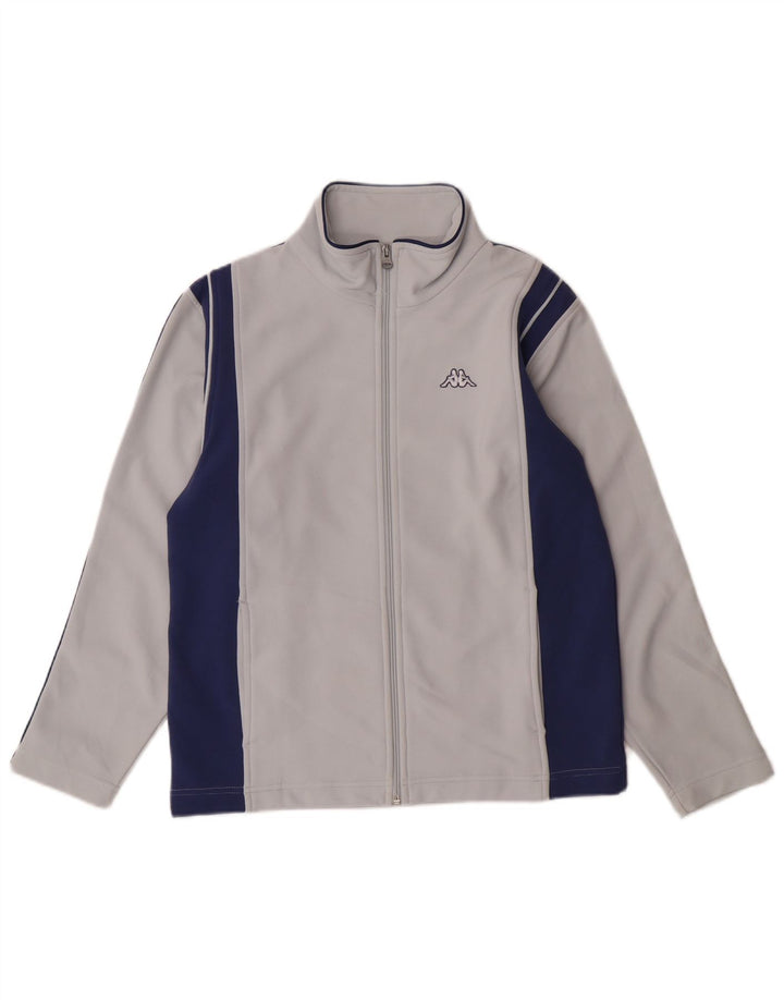Kappa Veste de Survêtement Homme Bleu Moyen Polyester Colorblock