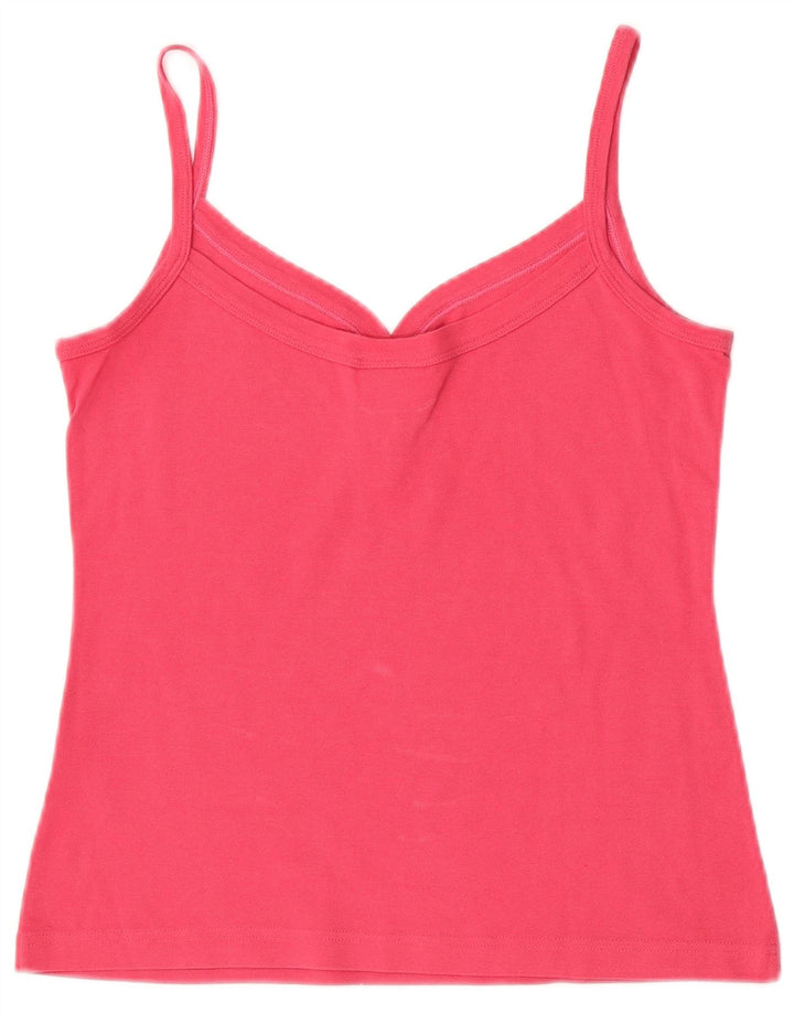 Lacoste Femme Cami Top Taille 40 Coton Rose Moyen