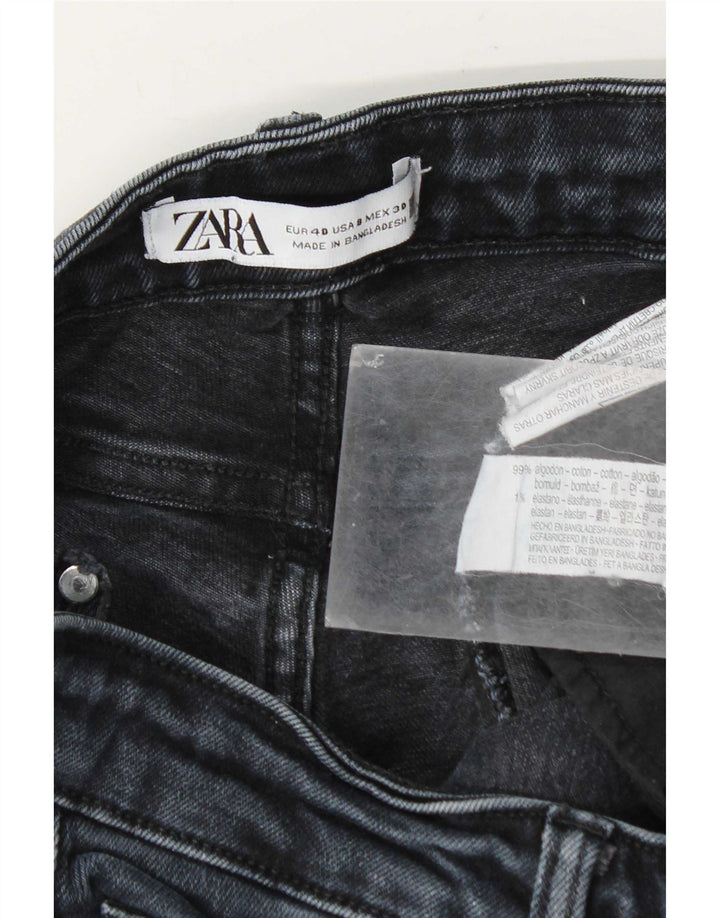 Zara Jean Slim Femme EU 40 Moyen W30 L26 Bleu Marine Coton