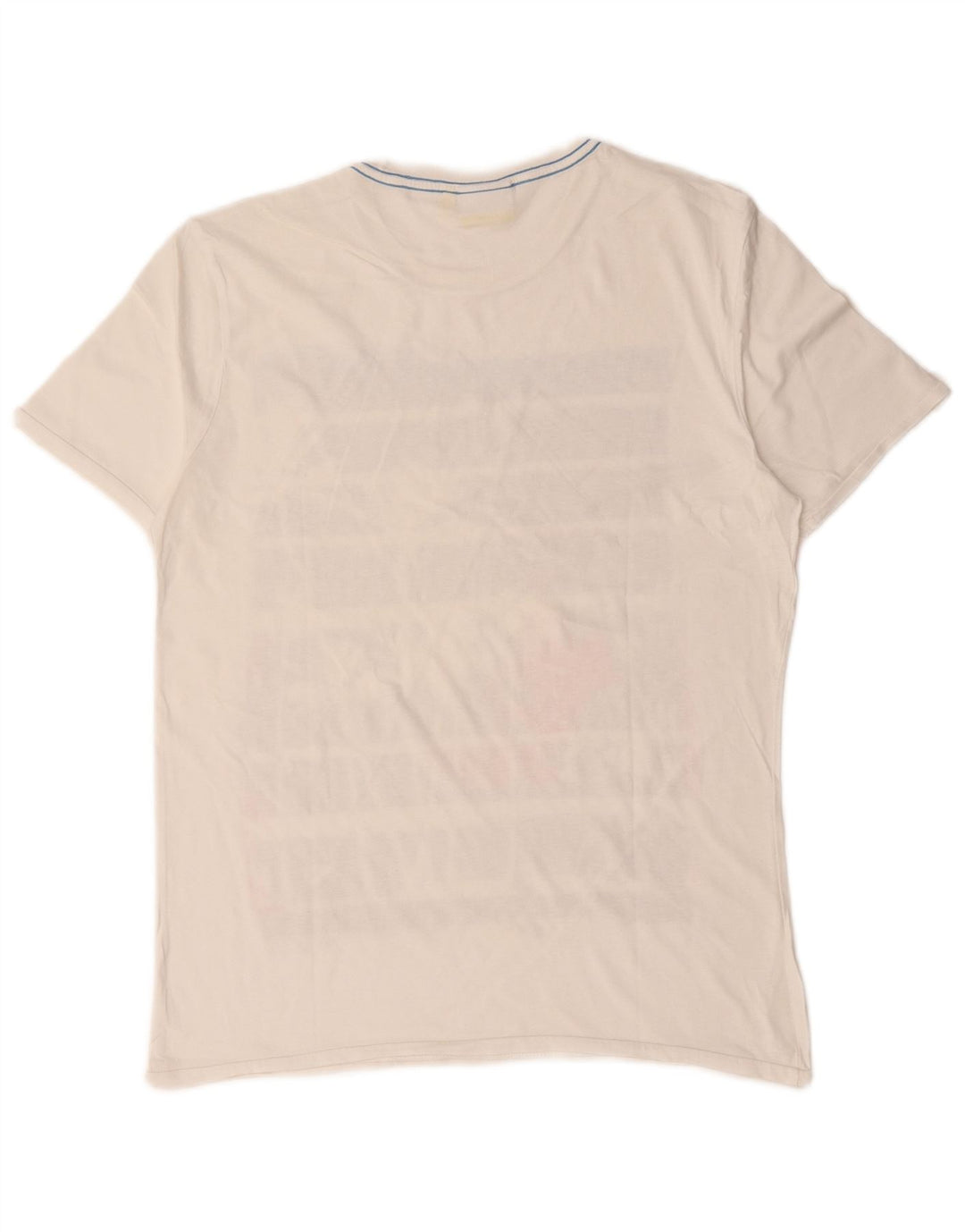 Diadora T-Shirt Graphique Haut Moyen Blanc Coton Homme