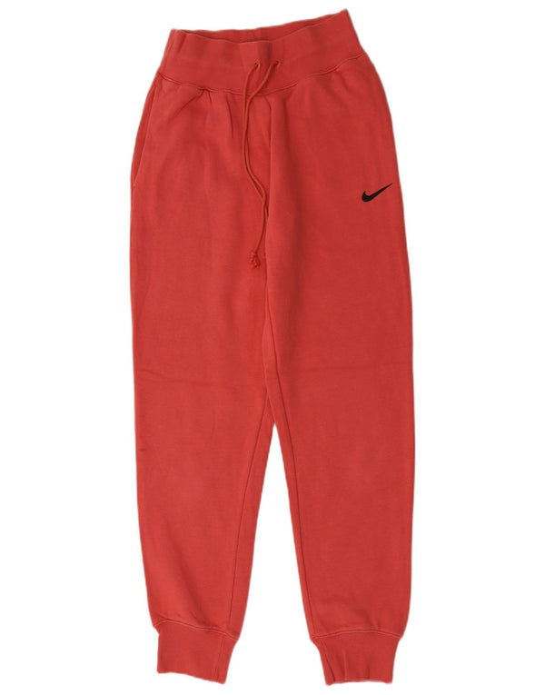 Nike Pantalon de survêtement pour femme Joggers UK 8 Small Rouge Coton