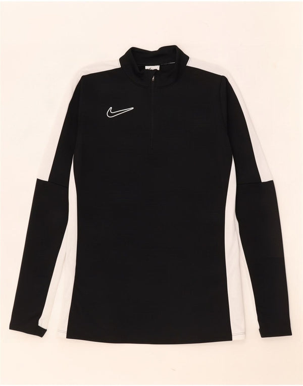 Haut de survêtement Nike Dri Fit Zip Neck pour hommes, XS, noir, colour block