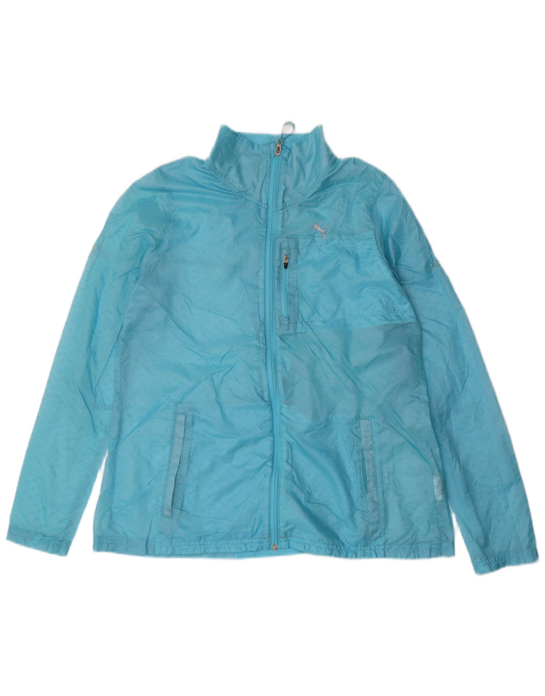 PUMA Veste de pluie pour femme UK 12 Bleu moyen Nylon
