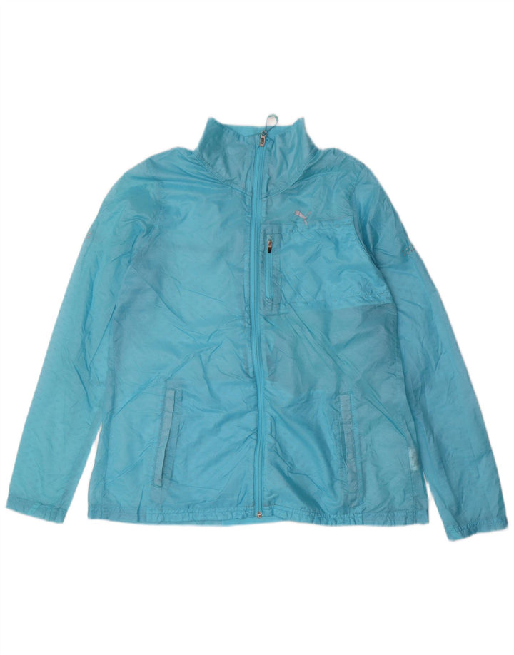 PUMA Veste de pluie pour femme UK 12 Bleu moyen Nylon