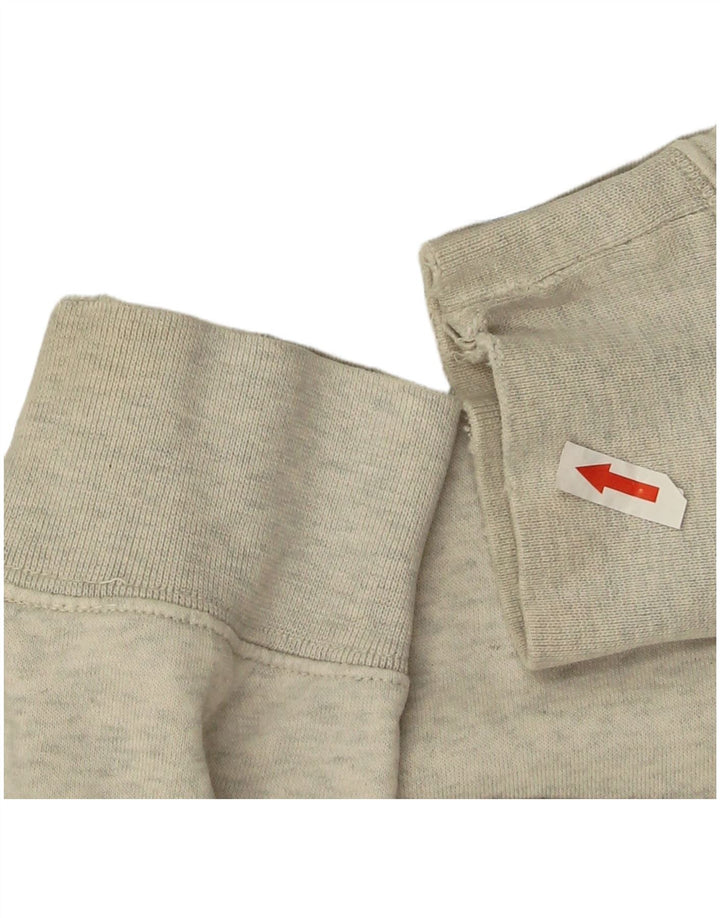 Nike Pull à capuche graphique en coton gris moyen pour homme