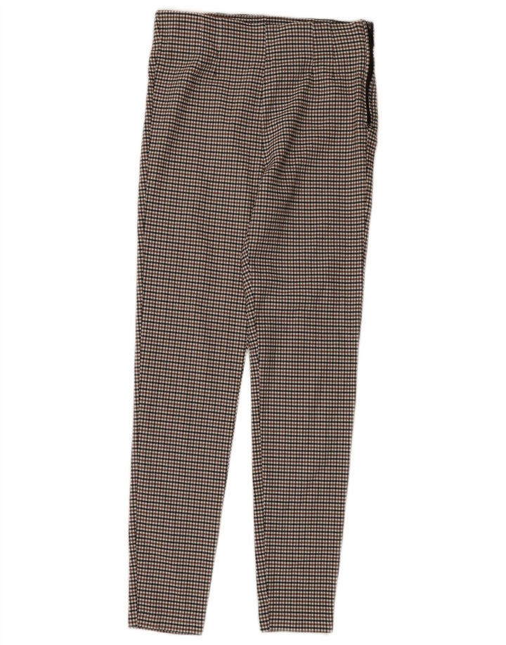 Zara Pantalon décontracté skinny pour femme Medium W30 L30 Vichy multicolore