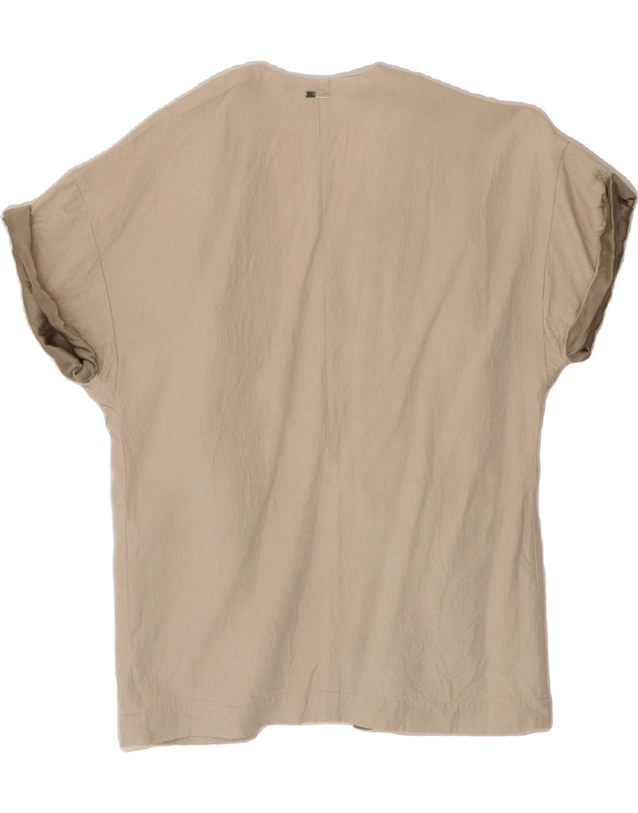 LIU JO Womens Cardigan Top EU 42 Large Beige Viscose Vintage Liu Jo and Second-Hand Liu Jo from Messina Hembry 