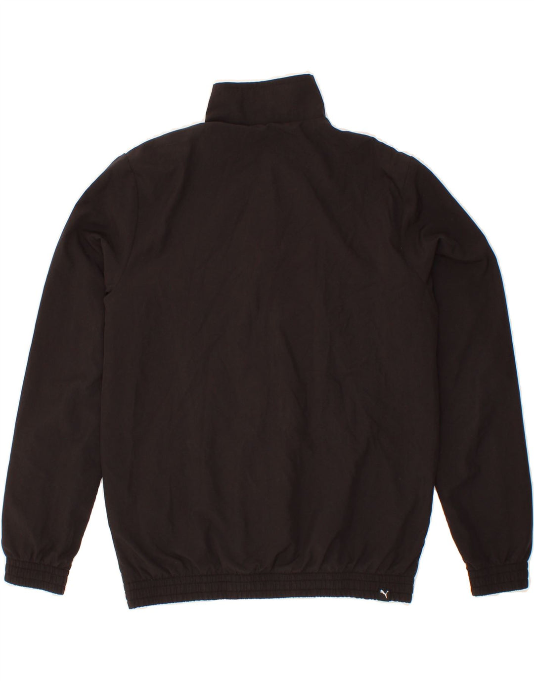 PUMA Boys Graphic Tracksuit Top Jacket 13-14 Years  Black Colourblock Vintage Puma and Second-Hand Puma from Messina Hembry 