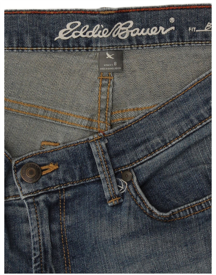 Eddie Bauer Short en jean Boyfriend pour femme US 8 Medium W32 Bleu Coton