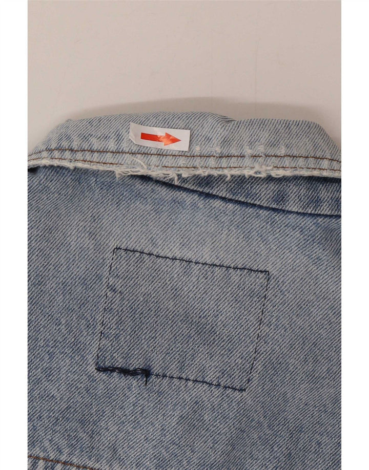 Casucci Veste en jean pour homme UK 40 Large Bleu Coton