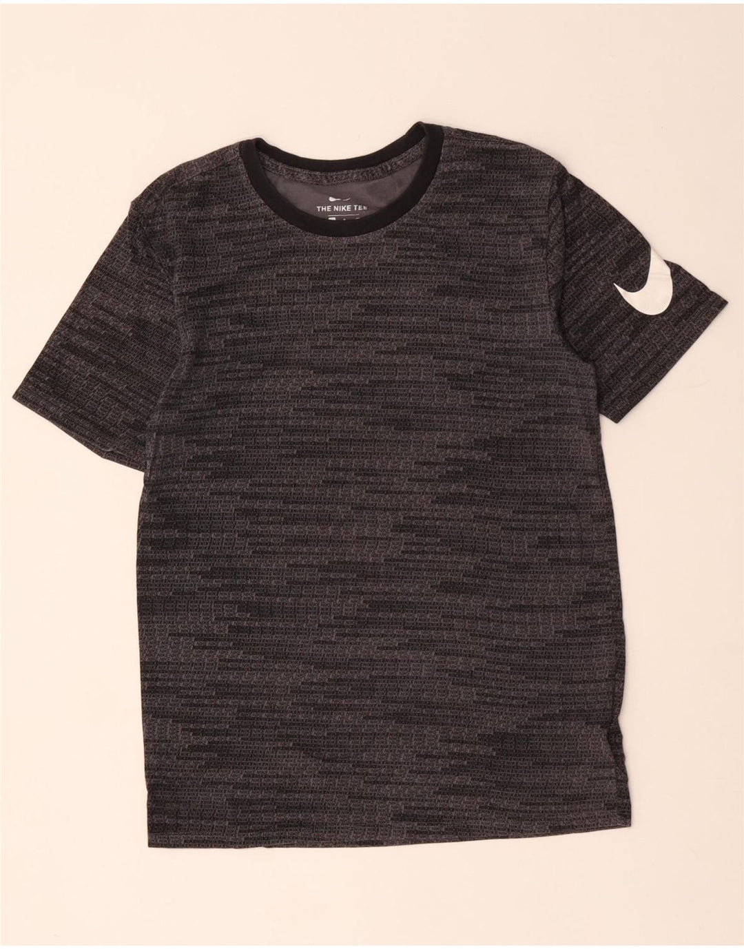 NIKE T-shirt graphique pour hommes, petit, gris, coton