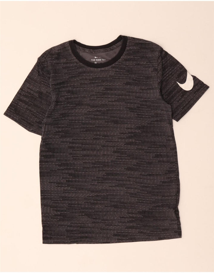 NIKE T-shirt graphique pour hommes, petit, gris, coton