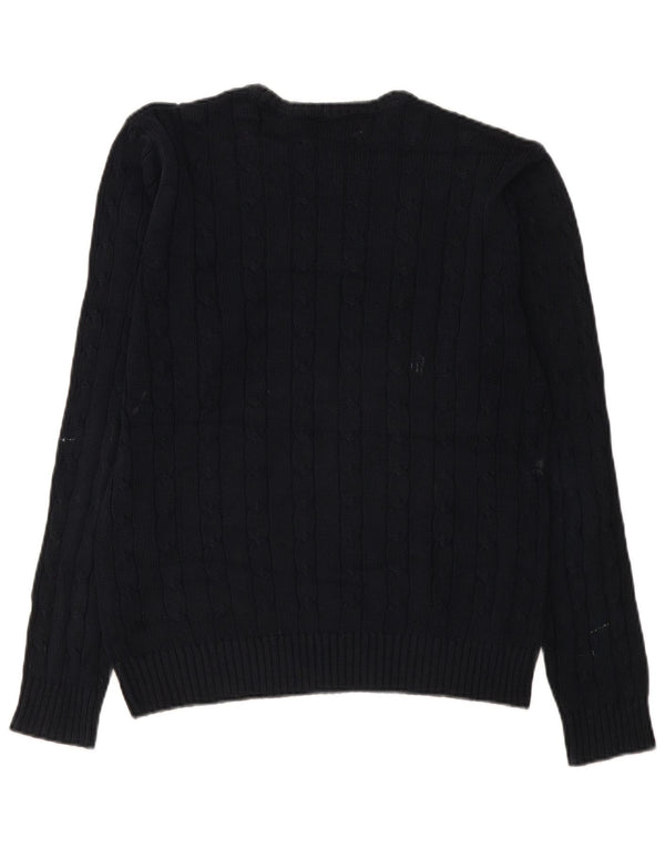 Marks & Spencer Pull à col rond bleu Harbor pour homme, petit, bleu marine