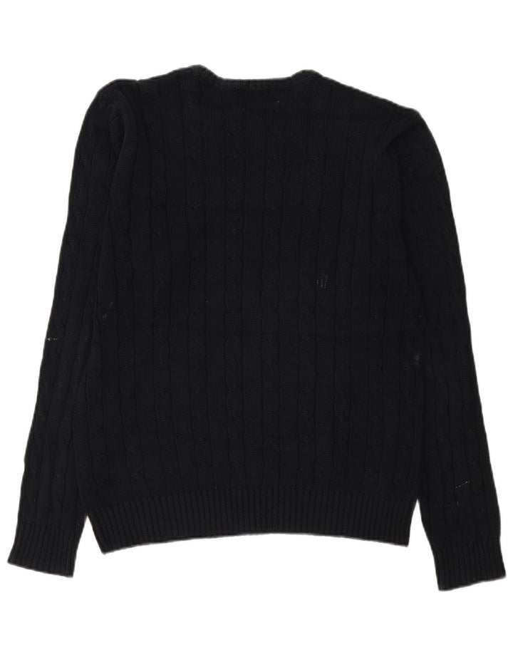 Marks & Spencer Pull à col rond bleu Harbor pour homme, petit, bleu marine