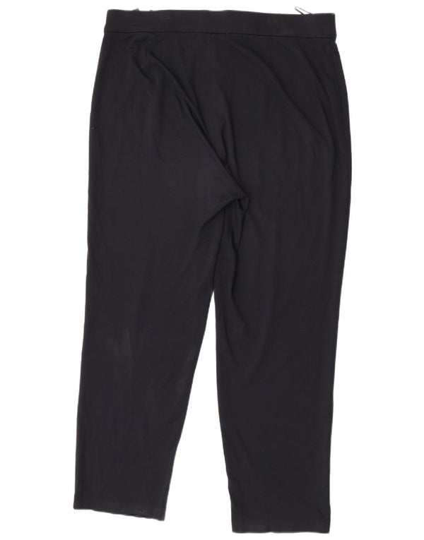 Marks & Spencer Pantalon décontracté fuselé pour femme UK 18 XL W36 L29 Bleu marine
