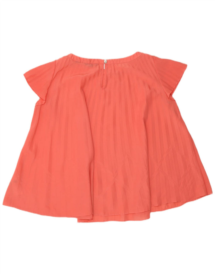Ted Baker Chemisier surdimensionné pour femme Taille 2 Petit polyester rayé rose
