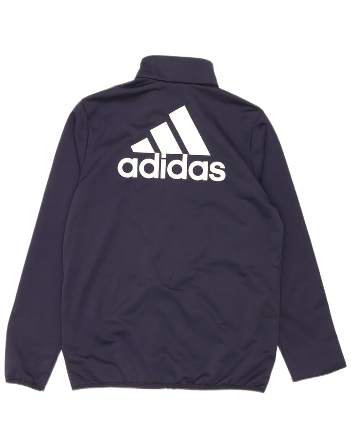 Adidas Veste de Survêtement Graphique Garçon 13-14 Ans Bleu Marine Polyester