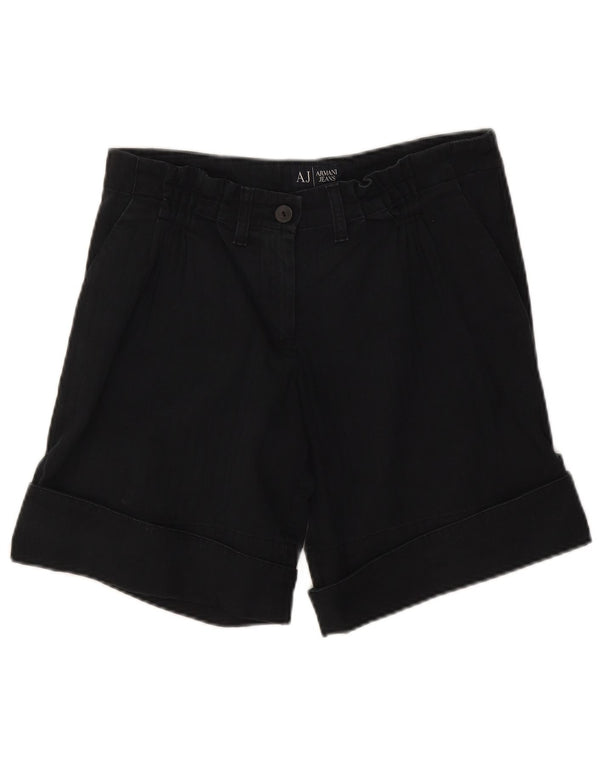 Armani Short Chino Femme EU 40 Medium W27 Coton à fines rayures noires