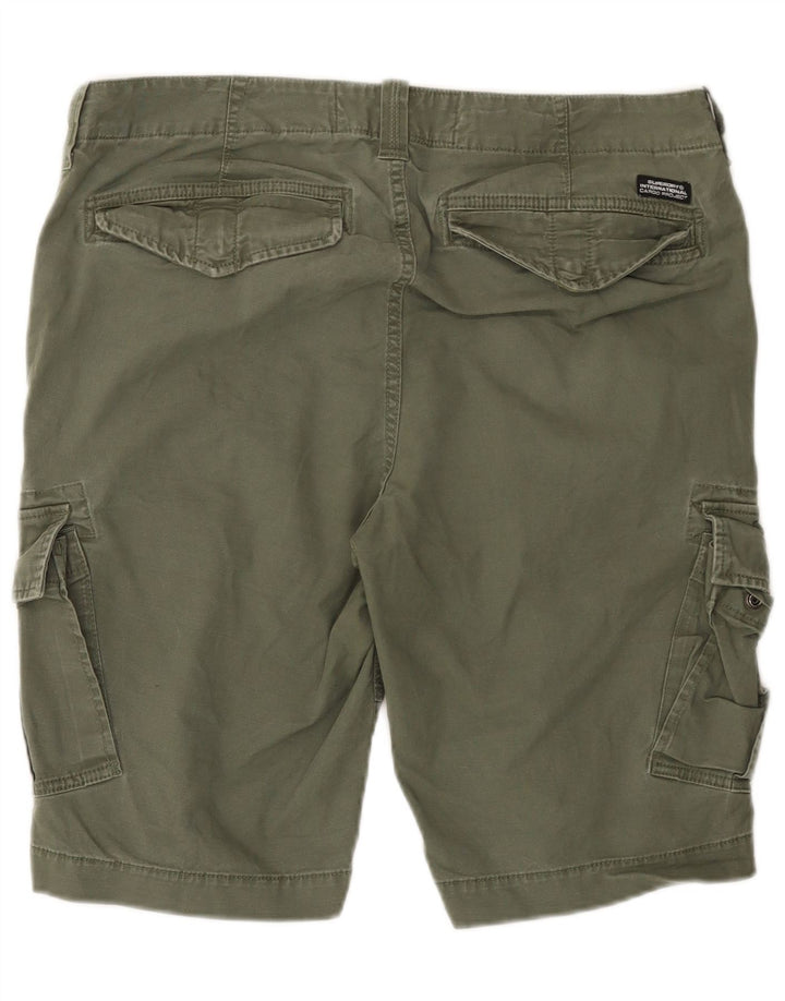 SUPERDRY Short Cargo Homme W36 Large Kaki Coton