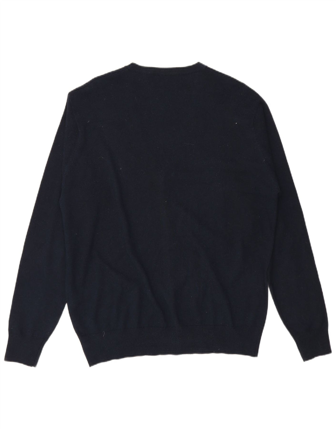 Trussardi Cardigan Pull IT 54 XL Bleu Marine Laine