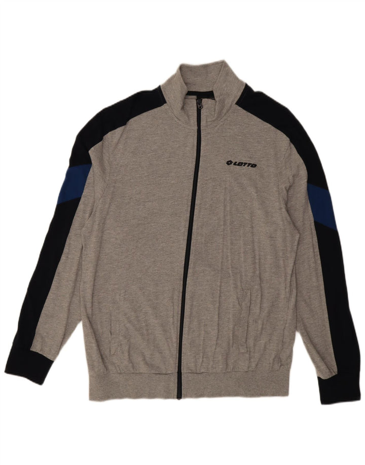 Lotto Veste de Survêtement Homme XL Gris Colorblock Coton