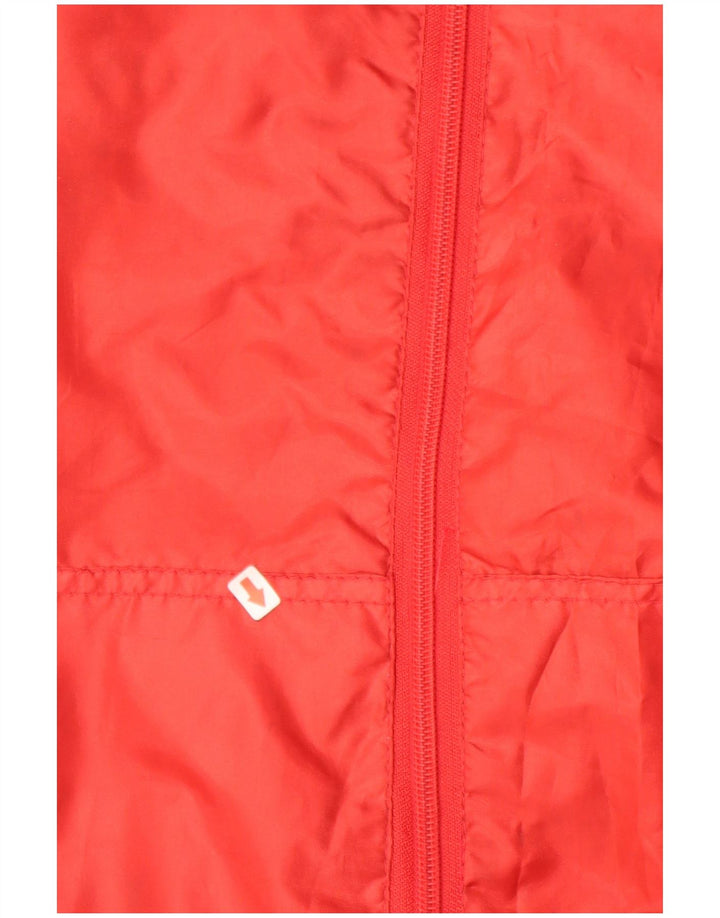 ASICS Veste de pluie pour homme UK 36 Small Rouge Polyester