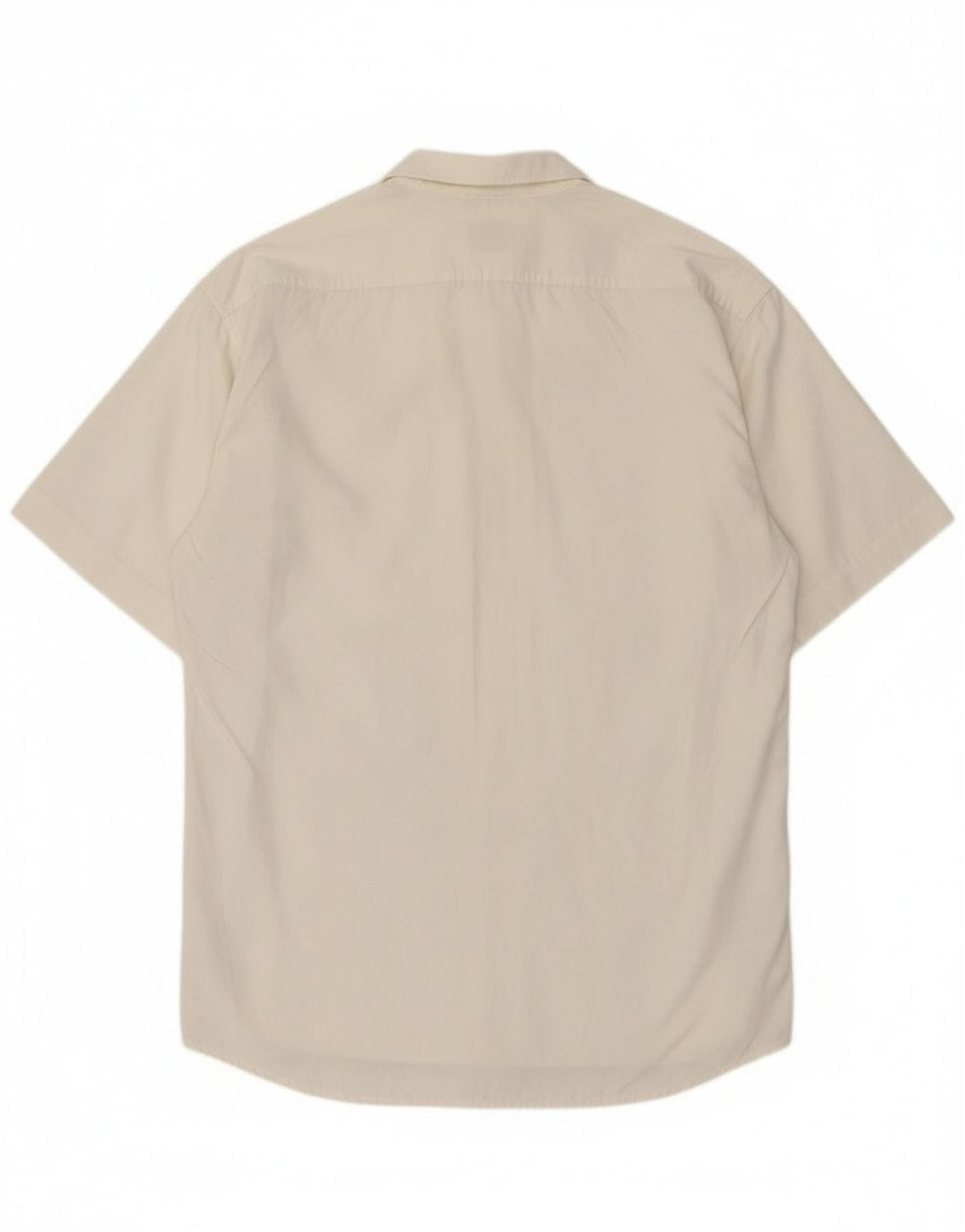 Stefanel Chemise à manches courtes pour homme en coton blanc cassé moyen