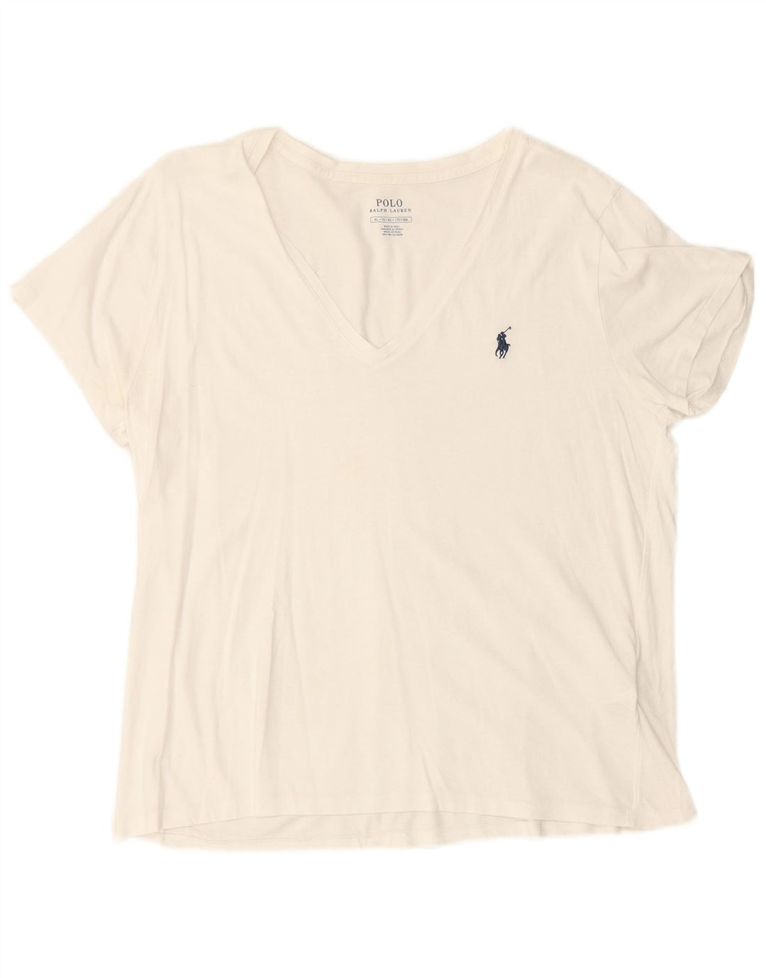 POLO RALPH LAUREN T-Shirt Homme Top XL Blanc Coton