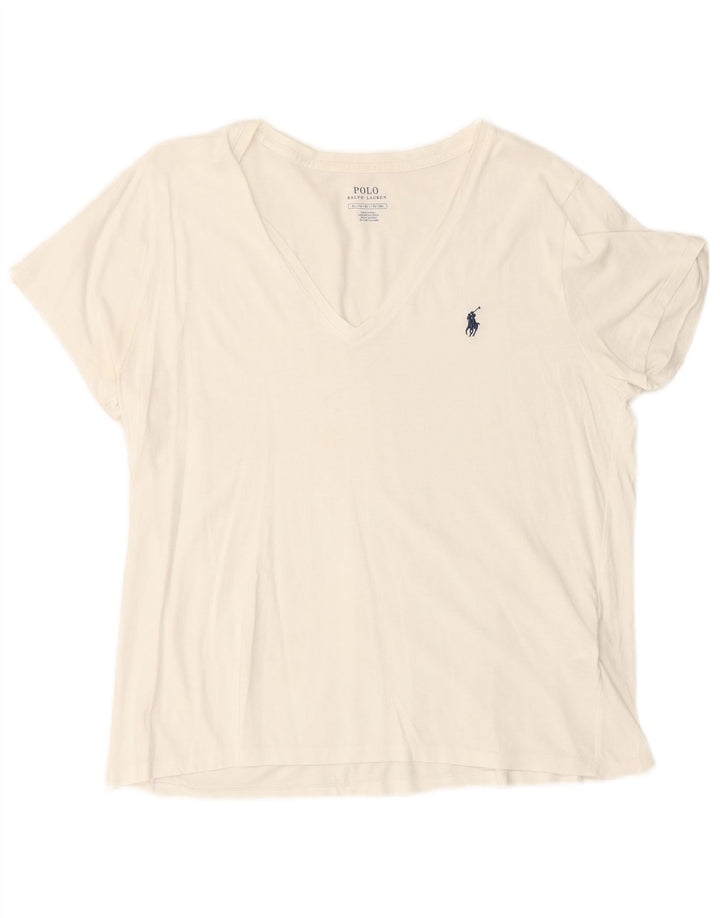 POLO RALPH LAUREN T-Shirt Homme Top XL Blanc Coton