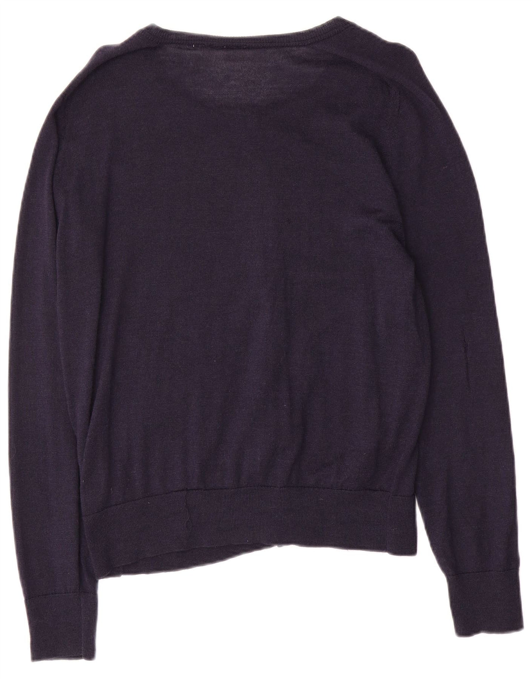 Gap Cardigan Femme Pull UK 16 Large Bleu Marine Laine
