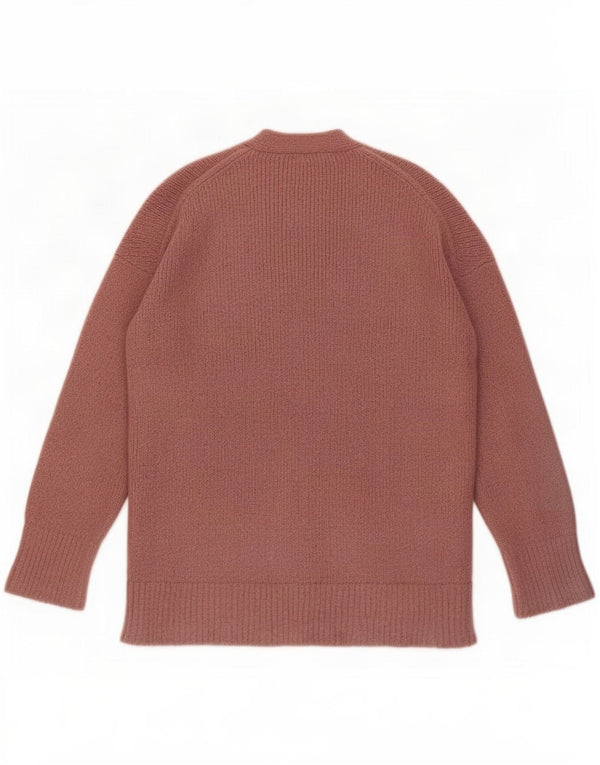 Cos Cardigan surdimensionné pour femme UK 10 Petite laine rose