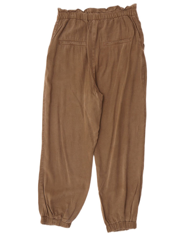Zara Pantalon court de jogging taille haute pour femme Petit W26 L24 Kaki
