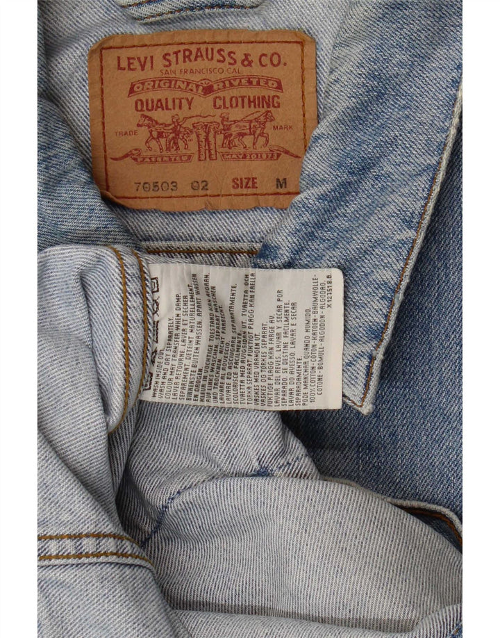 Levi's Veste en jean 70503 pour homme UK 38 Bleu moyen Coton
