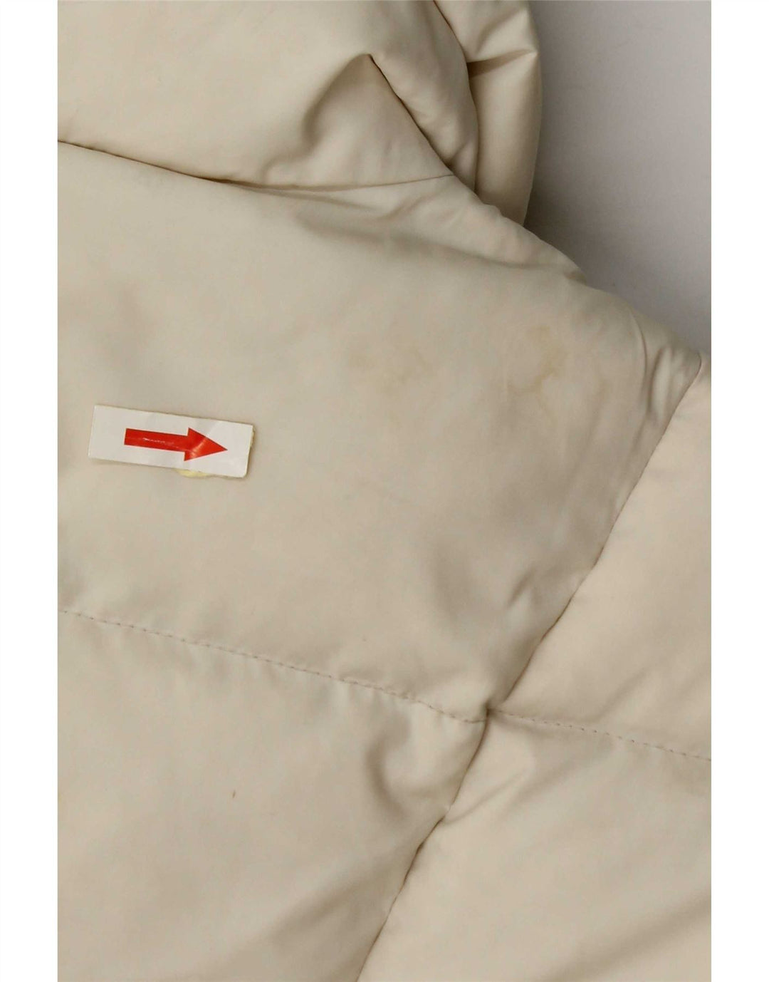 Replay Veste courte rembourrée pour femme UK 10 Small Off White Polyamide