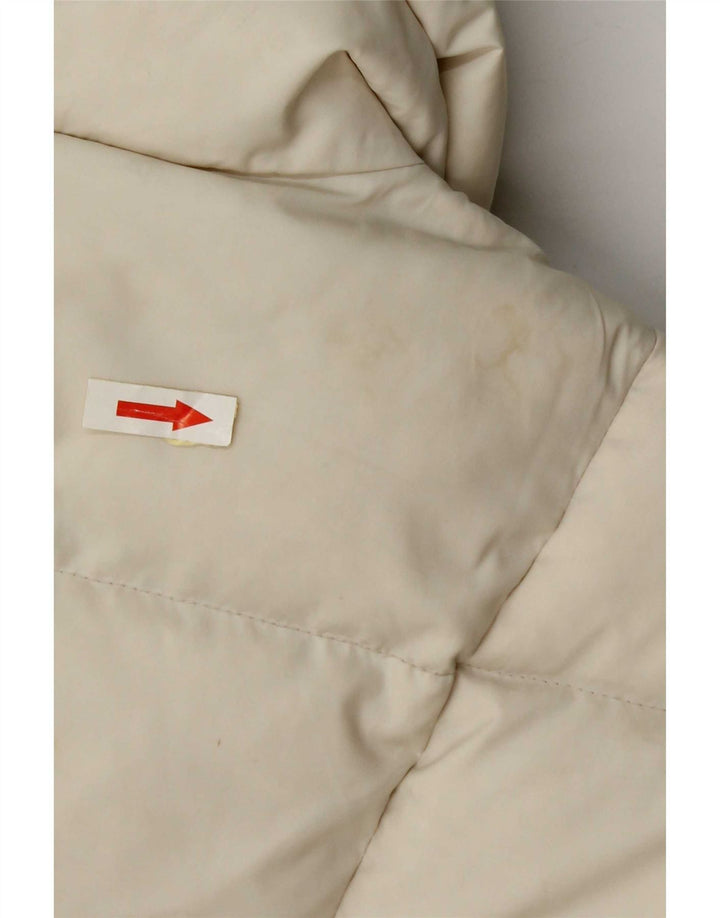 Replay Veste courte rembourrée pour femme UK 10 Small Off White Polyamide