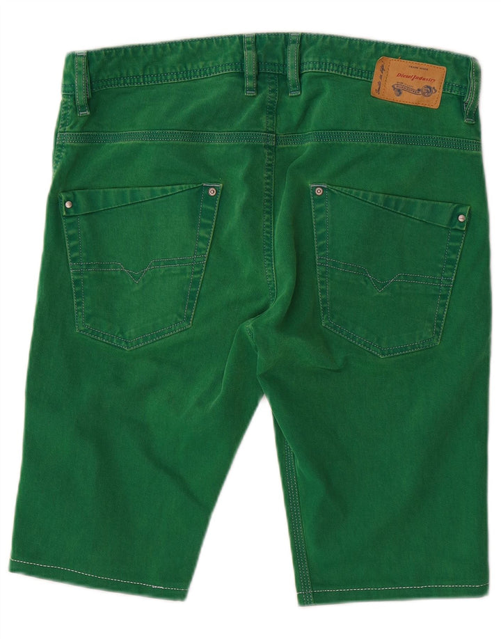 DIESEL Short en Jean Garçon 15-16 ans W32 Vert Coton