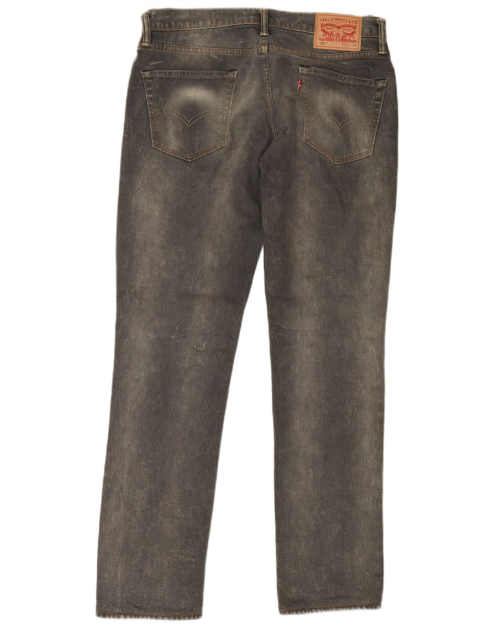 Levi's Jean Slim 511 Homme W33 L34 Gris Coton