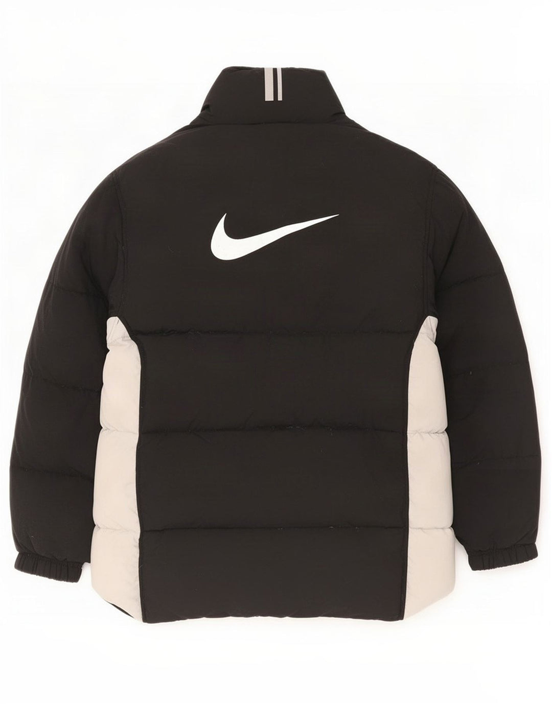 Nike Veste matelassée graphique pour homme UK 36/38 Petit nylon color block noir