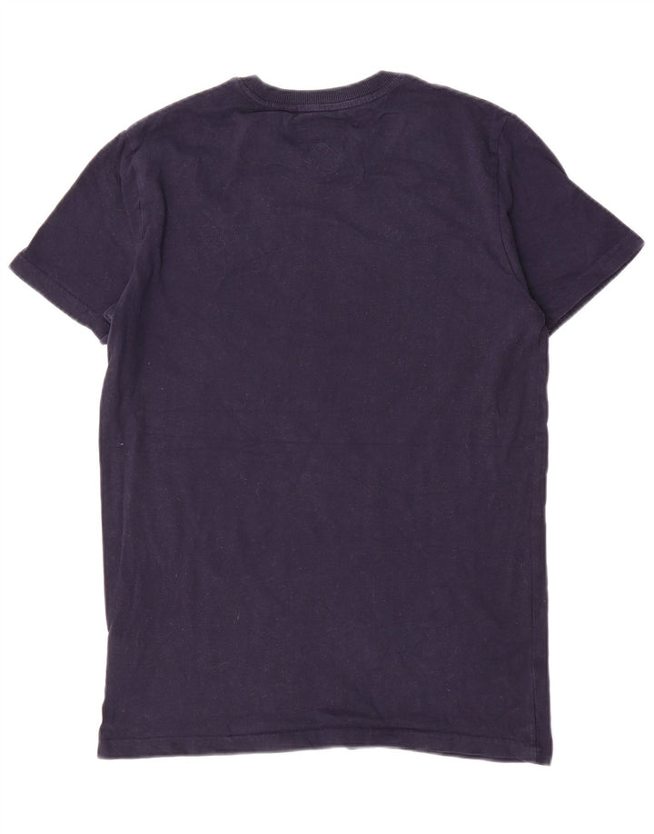 Superdry T-Shirt Homme Bleu Marine Moyen Coton