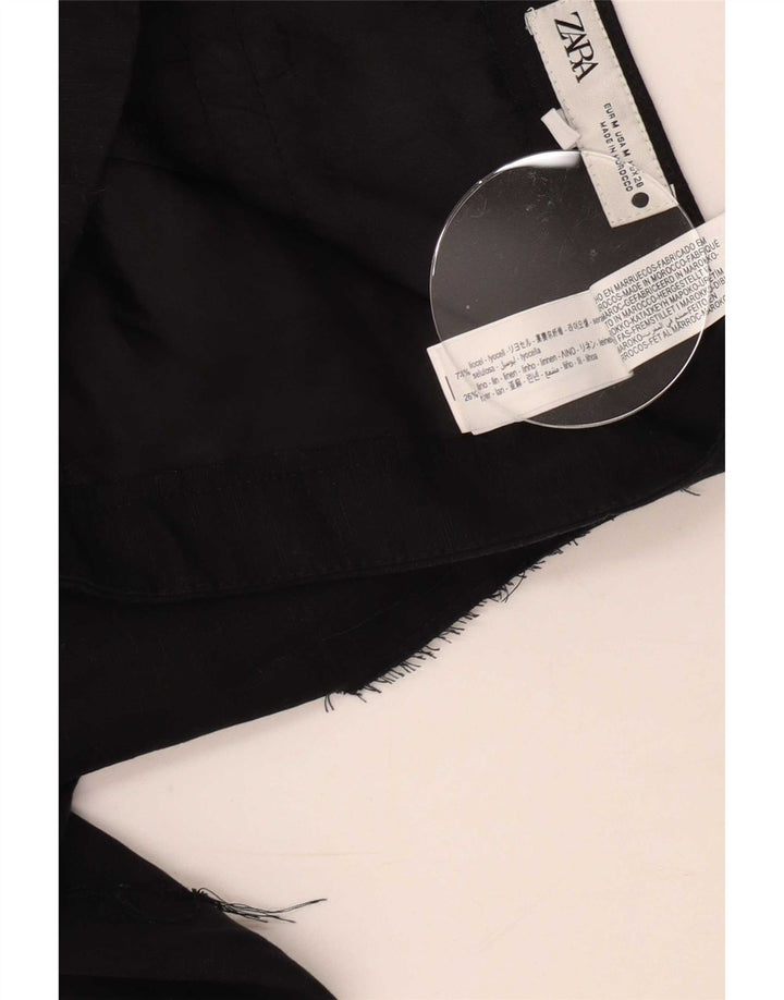 Bermuda Femme Zara Moyen W28 Lyocell Noir
